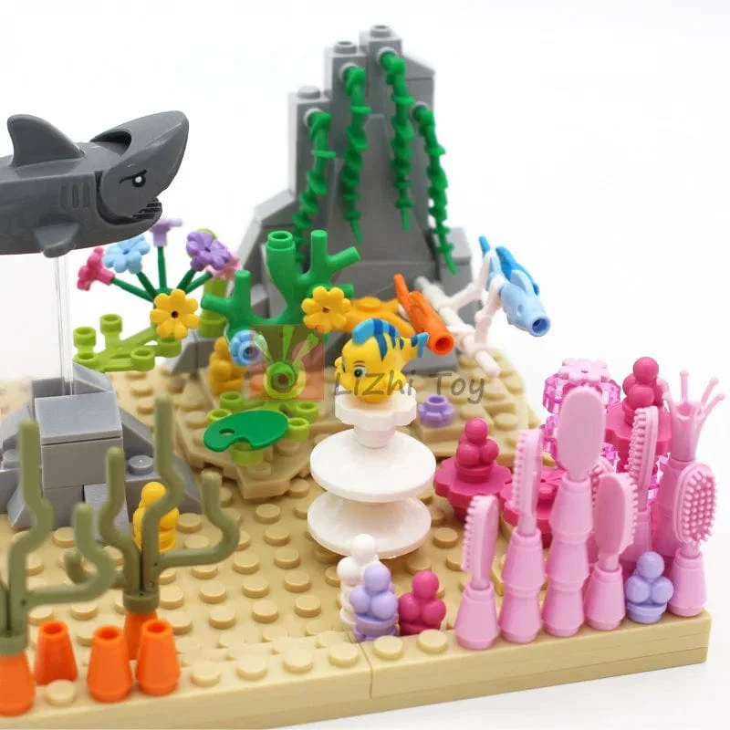 MOC Tier Figur Ziegel Bausteine ​​Pet Zoo Hund Pinguin Katze Clown Fisch Vogel Bär Fledermaus Eichhörnchen Eule DIY Modell Spielzeug Mädchen Kinder