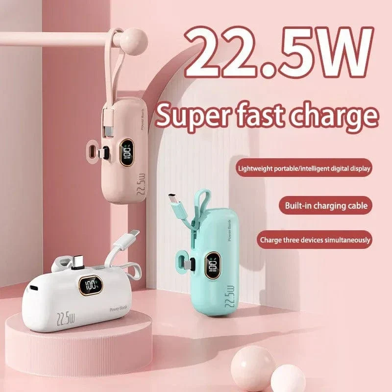 Mini Praktische Mobile Power Bank 30000mah Tragbare Schnelle Aufladung Geeignet Für iPhone 16 Samsung Xiaomi Externe Batterie