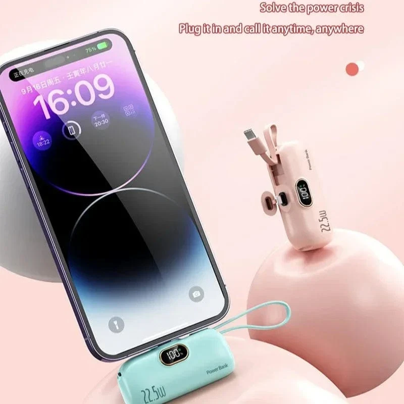 Mini Praktische Mobile Power Bank 30000mah Tragbare Schnelle Aufladung Geeignet Für iPhone 16 Samsung Xiaomi Externe Batterie