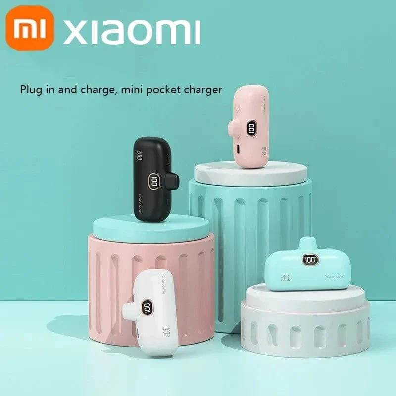 Xiaomi Mini Praktische Mobile Power Bank 30000mah Tragbare Schnelle Lade geeignet für iPhone 16 15 14 Samsung Externe Batterie