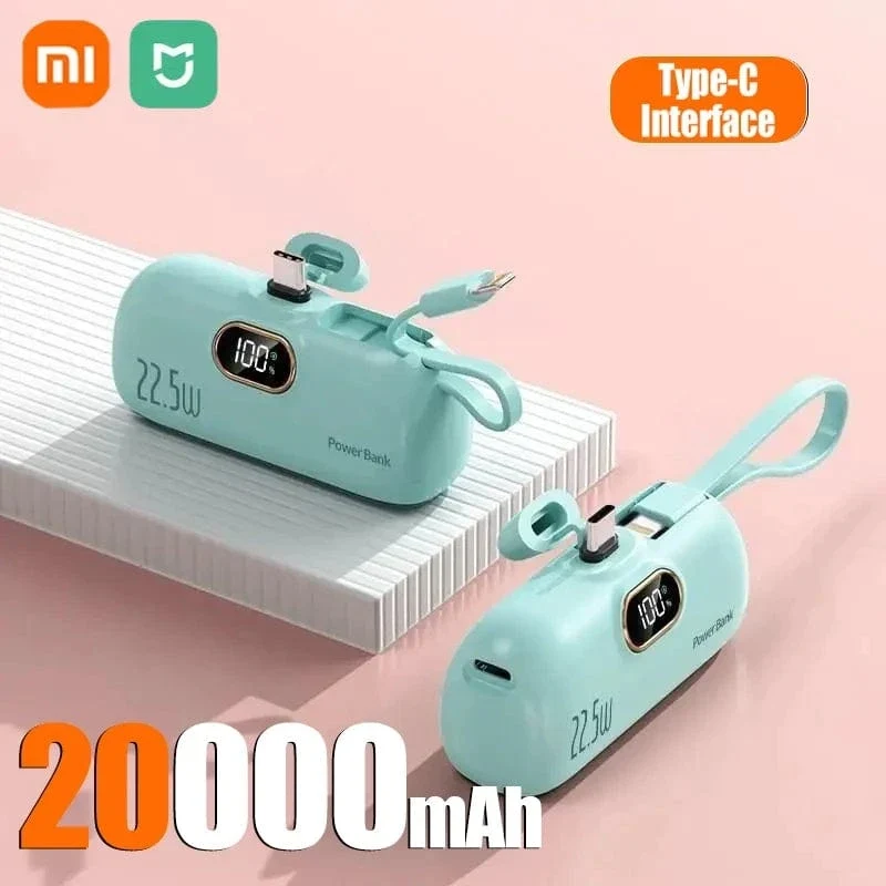 Xiaomi Mini Praktische Mobile Power Bank 30000mah Tragbare Schnelle Lade geeignet für iPhone 16 15 14 Samsung Externe Batterie