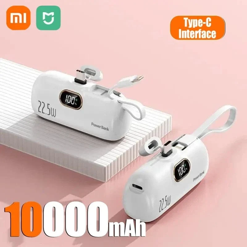 Xiaomi Mini Praktische Mobile Power Bank 30000mah Tragbare Schnelle Lade geeignet für iPhone 16 15 14 Samsung Externe Batterie