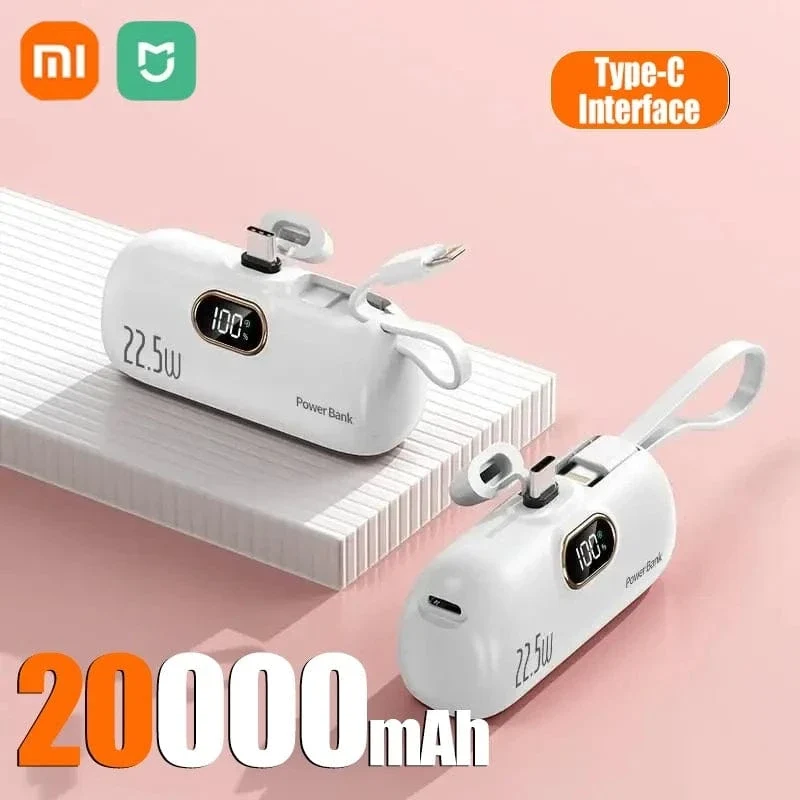 Xiaomi Mini Praktische Mobile Power Bank 30000mah Tragbare Schnelle Lade geeignet für iPhone 16 15 14 Samsung Externe Batterie