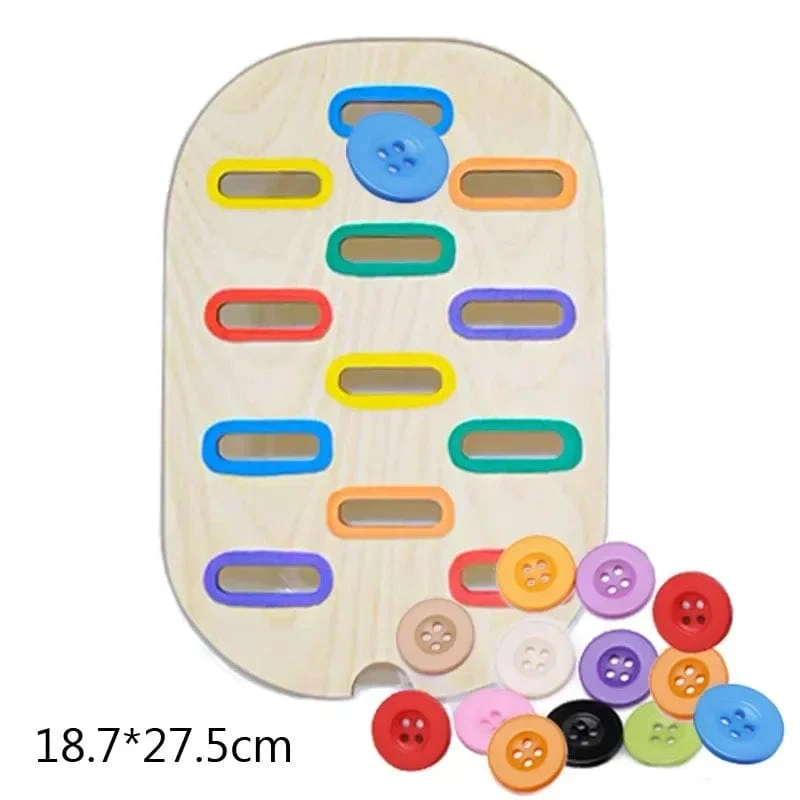 Sensorisches Tablett für Kinder, Tisch, Farbe, Haarballen, Spiel aus Holzfliesen, Montessori-Spielzeug für die frühe Bildung, Kinderspielzeug, pädagogisches Zubehör