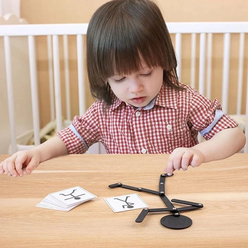 Montessori Material DIY Puzzle Spielzeug Bretter Lernspiel Frühes Lernspielzeug für Kinder im Vorschulalter Feinmotoriktraining