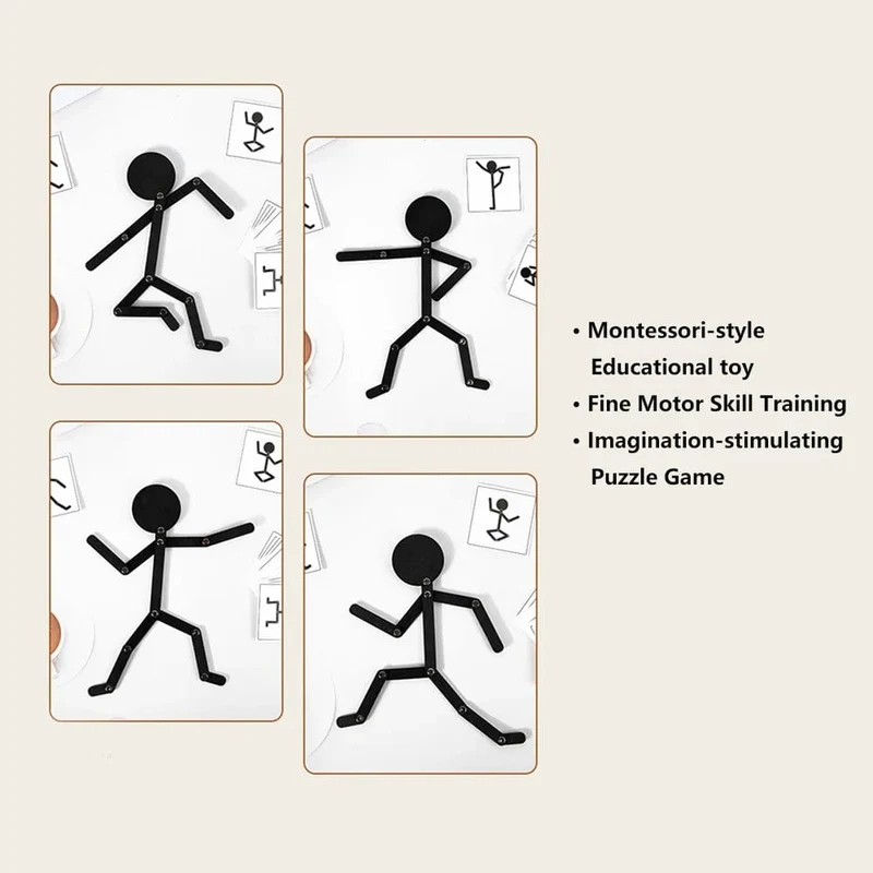 Montessori Material DIY Puzzle Spielzeug Bretter Lernspiel Frühes Lernspielzeug für Kinder im Vorschulalter Feinmotoriktraining