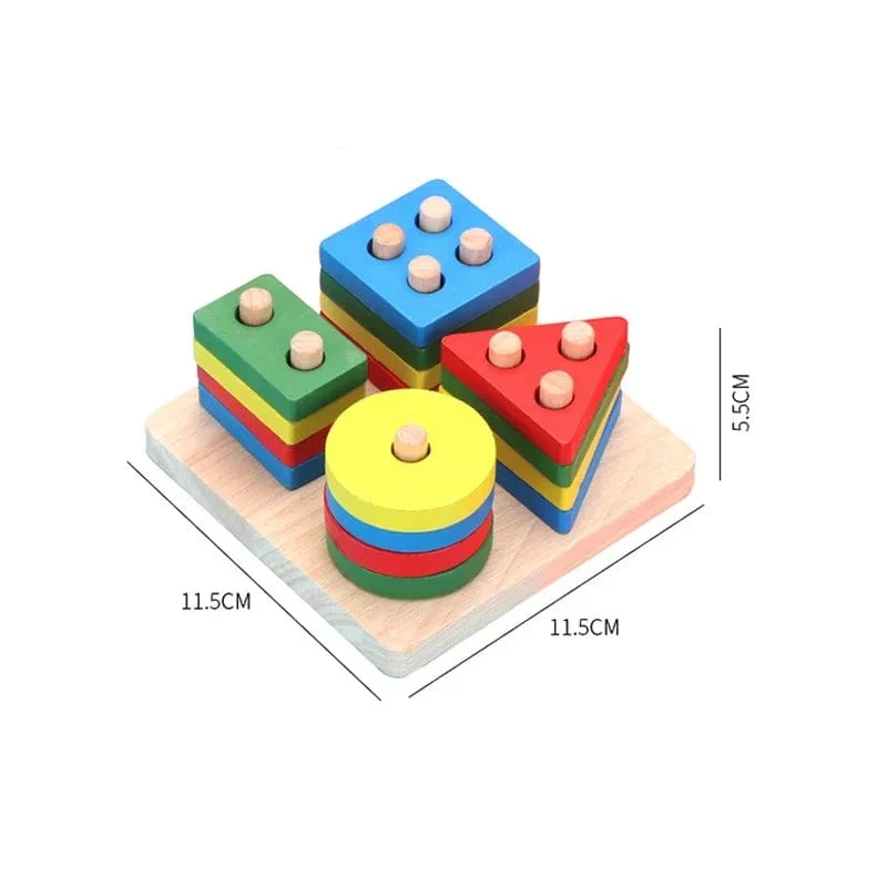 Montessori Holzspielzeug für Babys 1 2 3 Jahre Junge Mädchen Geschenk Baby Entwicklungsspiele Holzpuzzle für Kinder Pädagogisches Lernspielzeug