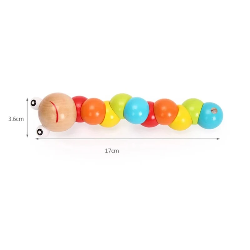 Regenbogen Stacker Holzring Lernspielzeug Kinder Turm Stapelblöcke Farbform Spiel Baby Montessori Spielzeug für Kinder Geschenke