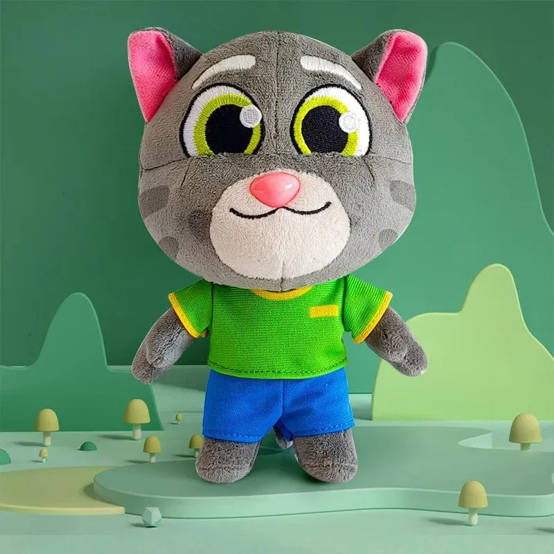 Talking Tom und seine Freunde können nicht sprechen, mit austauschbarer Kleidung, Plüschtiere, 18 cm, Talking Tom Angela Dolls, Begleitpuppe für Kinder