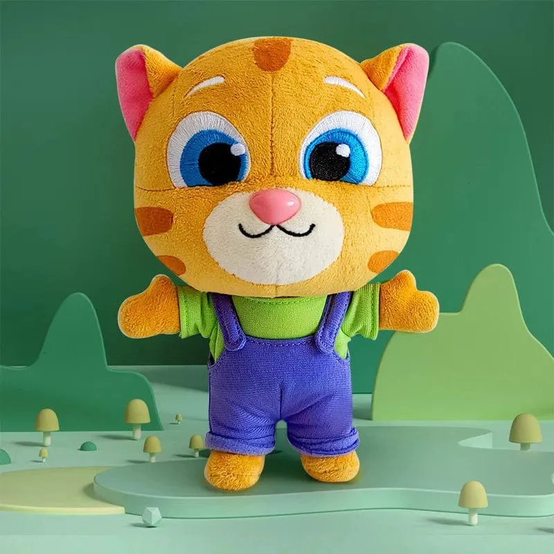 Talking Tom und seine Freunde können nicht sprechen, mit austauschbarer Kleidung, Plüschtiere, 18 cm, Talking Tom Angela Dolls, Begleitpuppe für Kinder