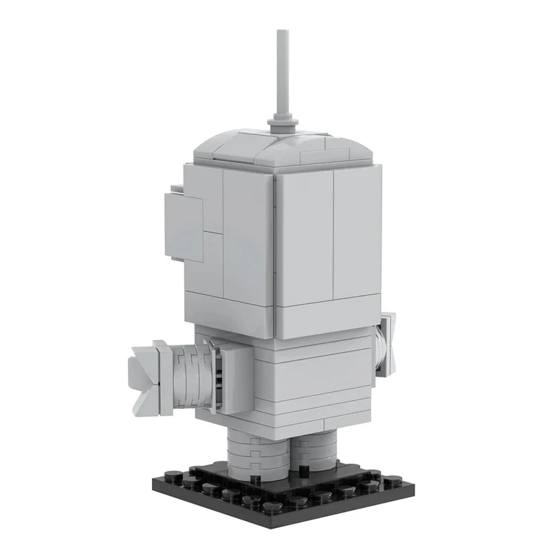 MOOXI Cartoon Ziegel 110Pcs Zukunft Welt Roboter Modell Teile BrickHeadsed MOC Abbildung Bausteine ​​Kinder Spielzeug Für Kinder MOC1066