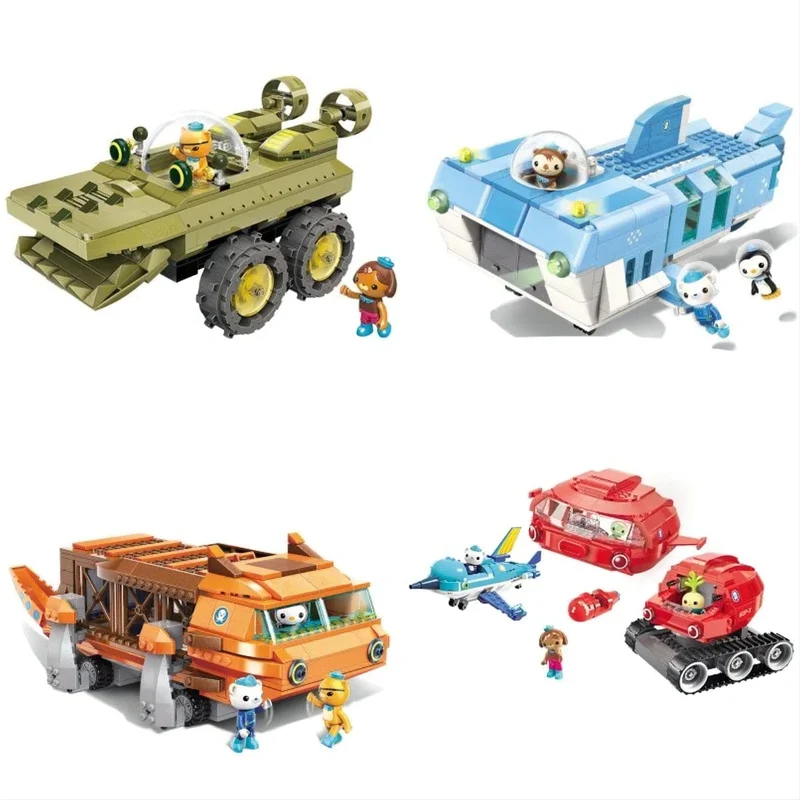 Anime Oktonauten Octopod GUP Bausteine ​​Actionfiguren Meeresbewohner Spielzeugsteine ​​Freundschaftsinteraktion Kinderspielzeug