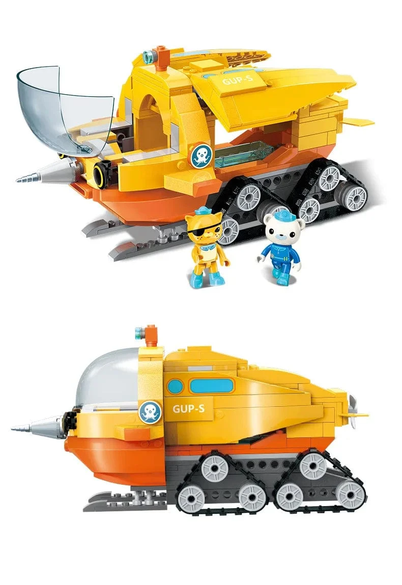 Anime Oktonauten Octopod GUP Bausteine ​​Actionfiguren Meeresbewohner Spielzeugsteine ​​Freundschaftsinteraktion Kinderspielzeug