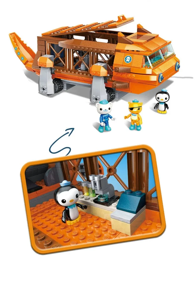 Anime Oktonauten Octopod GUP Bausteine ​​Actionfiguren Meeresbewohner Spielzeugsteine ​​Freundschaftsinteraktion Kinderspielzeug