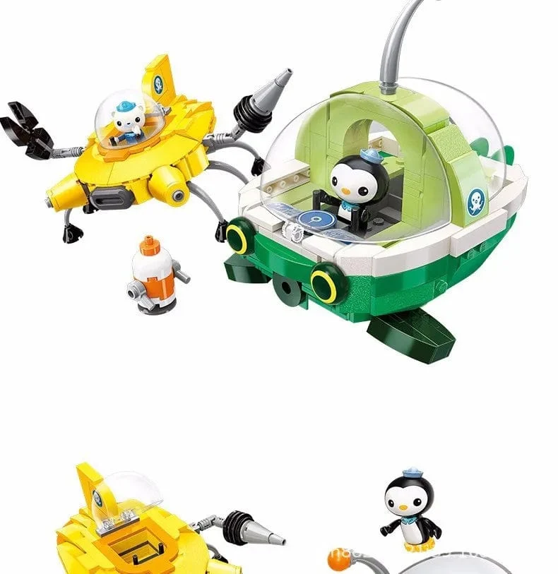 Anime Oktonauten Octopod GUP Bausteine ​​Actionfiguren Meeresbewohner Spielzeugsteine ​​Freundschaftsinteraktion Kinderspielzeug