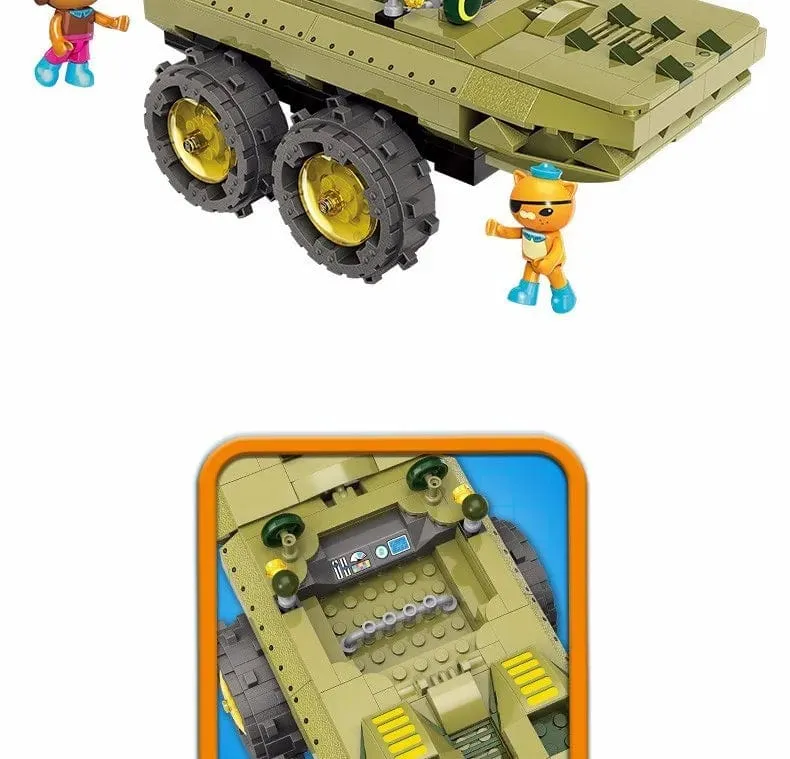 Anime Oktonauten Octopod GUP Bausteine ​​Actionfiguren Meeresbewohner Spielzeugsteine ​​Freundschaftsinteraktion Kinderspielzeug