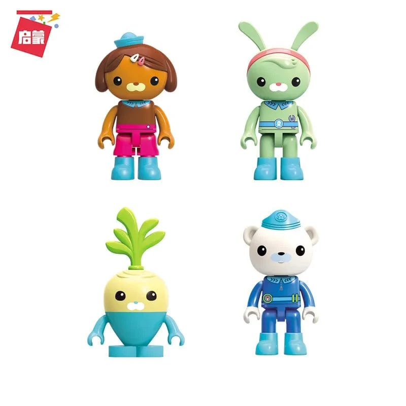 Anime Oktonauten Octopod GUP Bausteine ​​Actionfiguren Meeresbewohner Spielzeugsteine ​​Freundschaftsinteraktion Kinderspielzeug