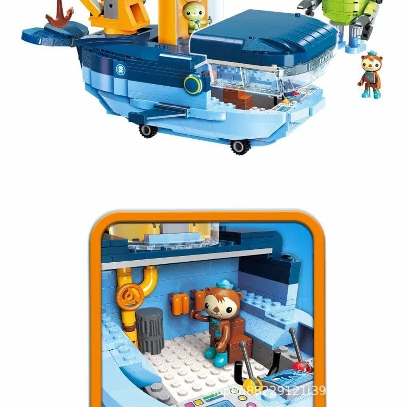Anime Oktonauten Octopod GUP Bausteine ​​Actionfiguren Meeresbewohner Spielzeugsteine ​​Freundschaftsinteraktion Kinderspielzeug