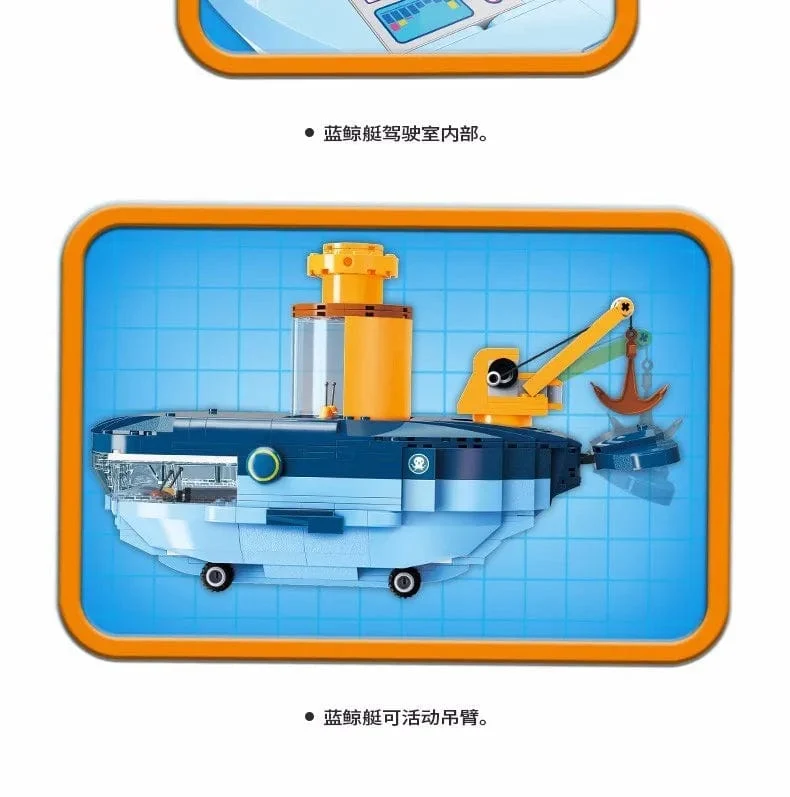 Anime Oktonauten Octopod GUP Bausteine ​​Actionfiguren Meeresbewohner Spielzeugsteine ​​Freundschaftsinteraktion Kinderspielzeug