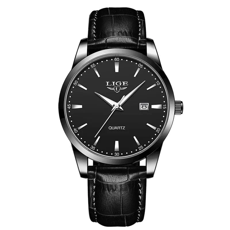 LIGE Damenuhr Mode Leder Militär Sport Wasserdichte Uhren Für Frauen Top-Marke Luxus Damenarmbanduhr Reloj Mujer