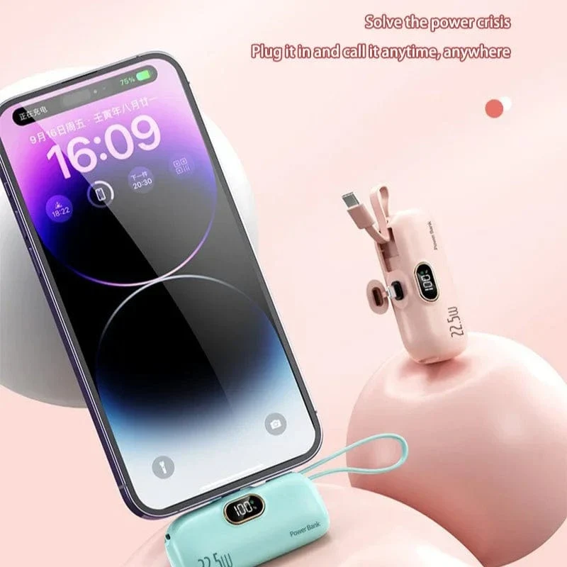 OnePlus 10000 mAh Tragbare Power Bank 2-in-1 Schnellladegerät Leichte Hochleistungs-Taschen-Power Bank für iPhone Huawei Samsung