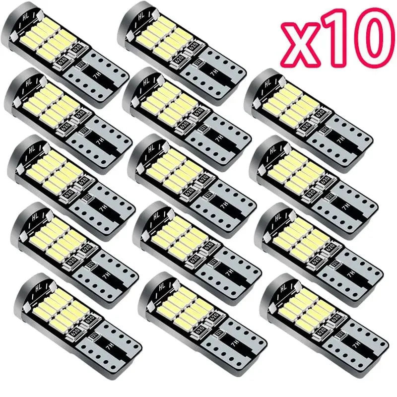 10 stücke T10 Led Canbus Kein Fehler Auto Innen Licht T10 26 SMD 4014 Chip Auto Innen Dome Lesen Lizenz platte Licht Signal Lampe