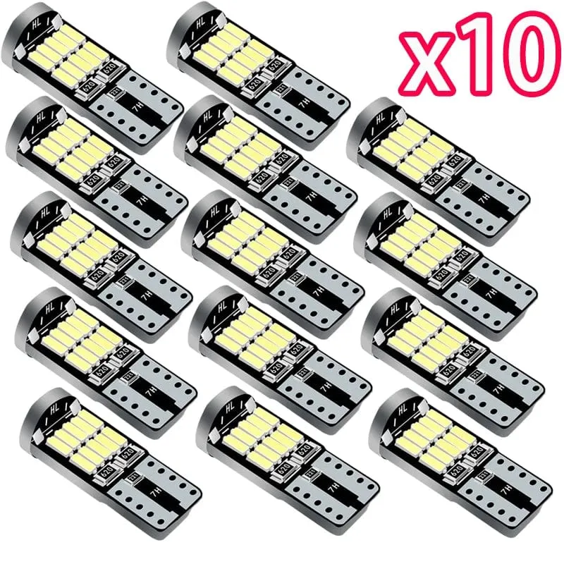 10 stücke T10 Led Canbus Kein Fehler Auto Innen Licht T10 26 SMD 4014 Chip Auto Innen Dome Lesen Lizenz platte Licht Signal Lampe
