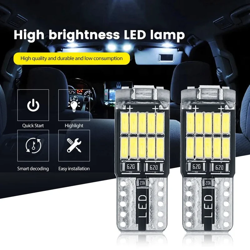 10 stücke T10 Led Canbus Kein Fehler Auto Innen Licht T10 26 SMD 4014 Chip Auto Innen Dome Lesen Lizenz platte Licht Signal Lampe