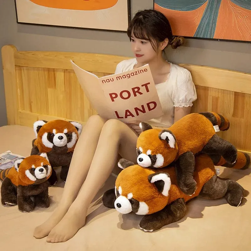 Lebensechter Roter Panda, Kuscheltiere, Waschbär, Plüschtier, süßes Panda-Plüschtier, Geschenk für Kinder, Freundin, Geburtstagskind, Weihnachtsgeschenk