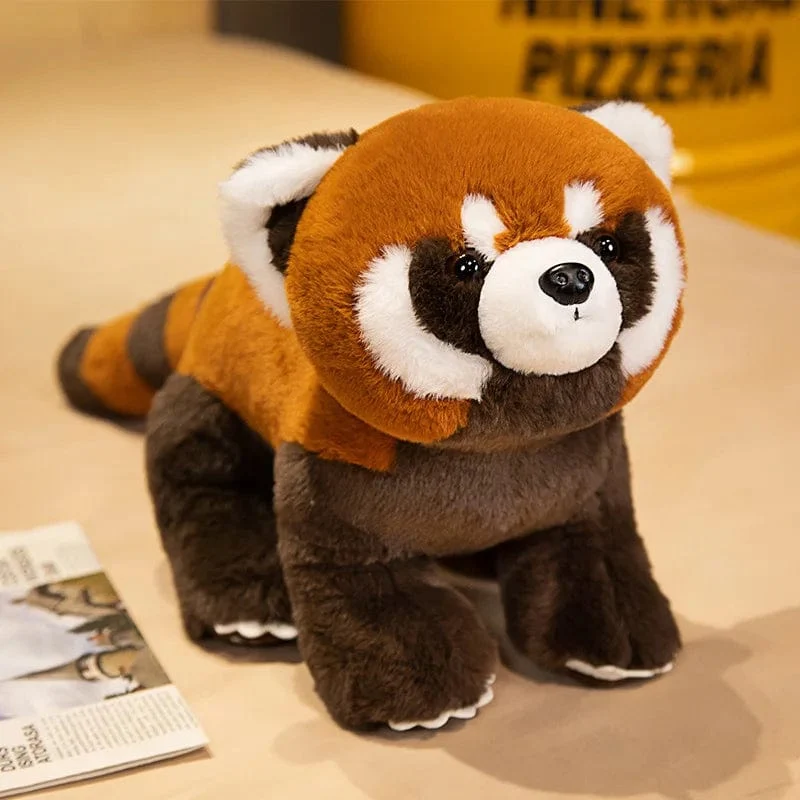 Lebensechter Roter Panda, Kuscheltiere, Waschbär, Plüschtier, süßes Panda-Plüschtier, Geschenk für Kinder, Freundin, Geburtstagskind, Weihnachtsgeschenk