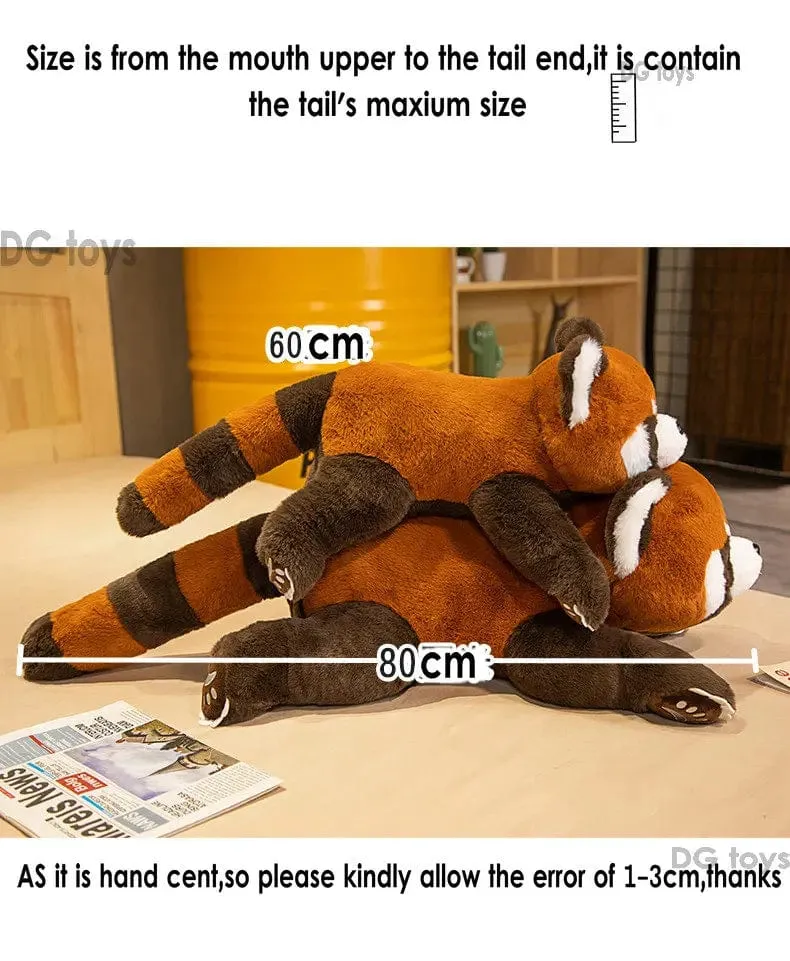 Lebensechter Roter Panda, Kuscheltiere, Waschbär, Plüschtier, süßes Panda-Plüschtier, Geschenk für Kinder, Freundin, Geburtstagskind, Weihnachtsgeschenk