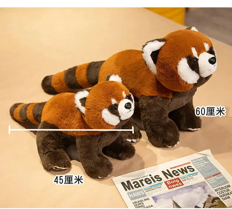 Lebensechter Roter Panda, Kuscheltiere, Waschbär, Plüschtier, süßes Panda-Plüschtier, Geschenk für Kinder, Freundin, Geburtstagskind, Weihnachtsgeschenk