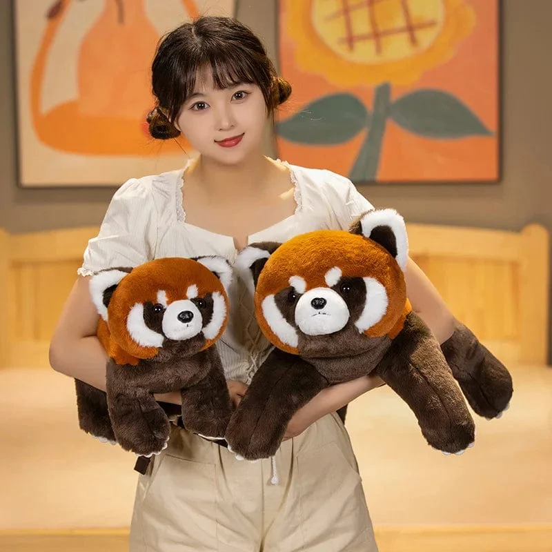 Lebensechter Roter Panda, Kuscheltiere, Waschbär, Plüschtier, süßes Panda-Plüschtier, Geschenk für Kinder, Freundin, Geburtstagskind, Weihnachtsgeschenk