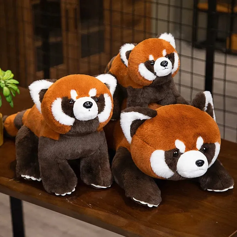 Lebensechter Roter Panda, Kuscheltiere, Waschbär, Plüschtier, süßes Panda-Plüschtier, Geschenk für Kinder, Freundin, Geburtstagskind, Weihnachtsgeschenk