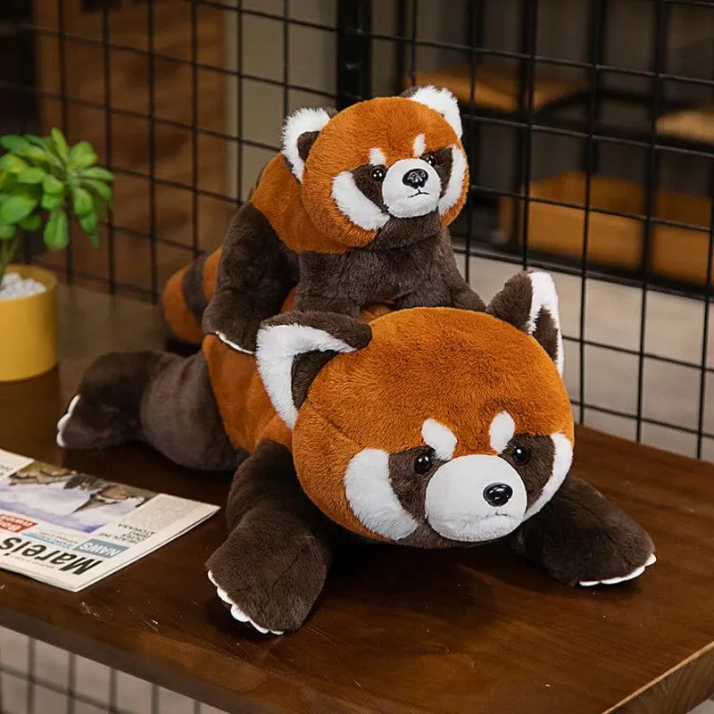 Lebensechter Roter Panda, Kuscheltiere, Waschbär, Plüschtier, süßes Panda-Plüschtier, Geschenk für Kinder, Freundin, Geburtstagskind, Weihnachtsgeschenk