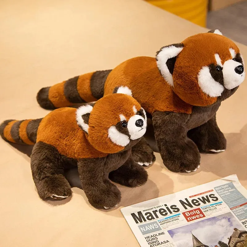 Lebensechter Roter Panda, Kuscheltiere, Waschbär, Plüschtier, süßes Panda-Plüschtier, Geschenk für Kinder, Freundin, Geburtstagskind, Weihnachtsgeschenk