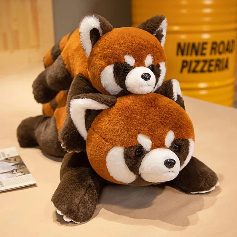 Lebensechter Roter Panda, Kuscheltiere, Waschbär, Plüschtier, süßes Panda-Plüschtier, Geschenk für Kinder, Freundin, Geburtstagskind, Weihnachtsgeschenk