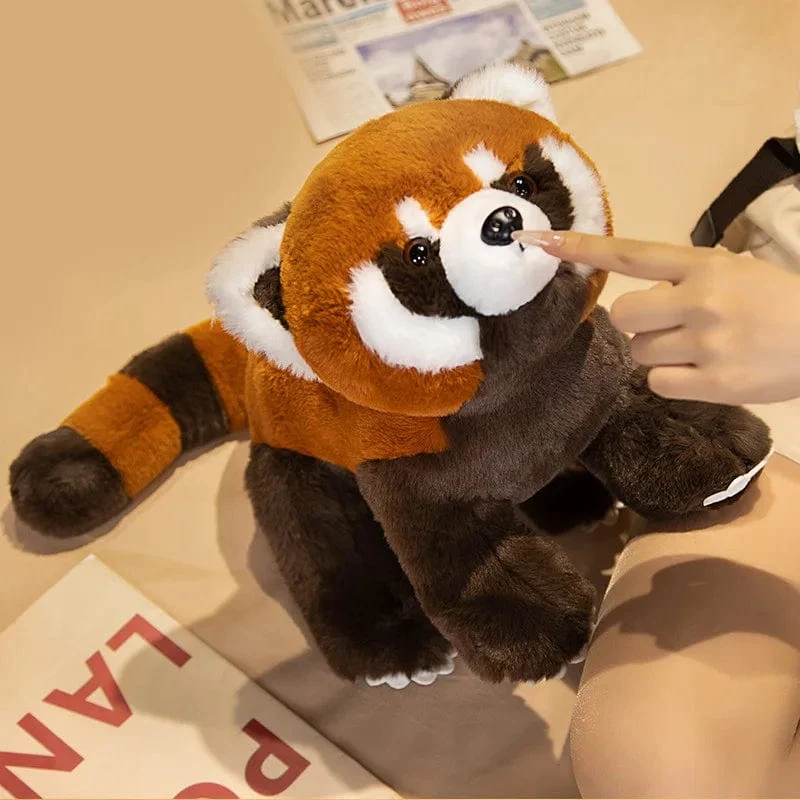 Lebensechter Roter Panda, Kuscheltiere, Waschbär, Plüschtier, süßes Panda-Plüschtier, Geschenk für Kinder, Freundin, Geburtstagskind, Weihnachtsgeschenk