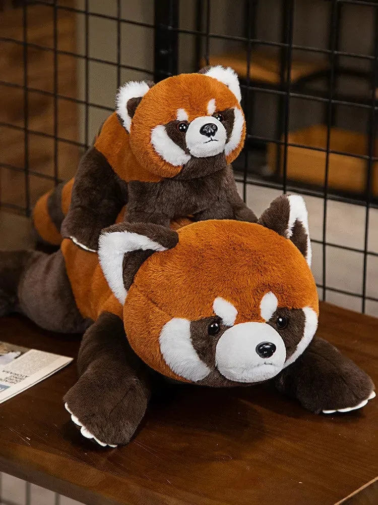 Lebensechter Roter Panda, Kuscheltiere, Waschbär, Plüschtier, süßes Panda-Plüschtier, Geschenk für Kinder, Freundin, Geburtstagskind, Weihnachtsgeschenk