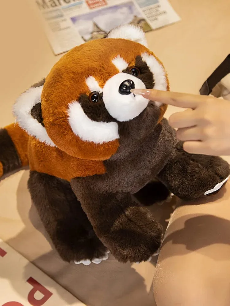 Lebensechter Roter Panda, Kuscheltiere, Waschbär, Plüschtier, süßes Panda-Plüschtier, Geschenk für Kinder, Freundin, Geburtstagskind, Weihnachtsgeschenk