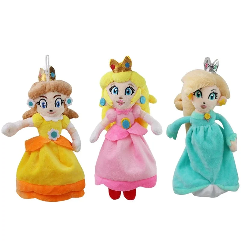 Mario Bros Plüschtiere Luigi Yoshi Prinzessin Peach Toadette Bowser JR Waluigi Wario Anime Gefüllte Cartoon-Peluche-Puppen