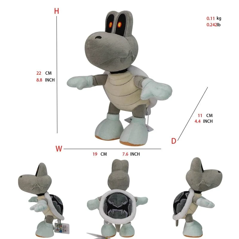 Mario Bros Plüschtiere Luigi Yoshi Prinzessin Peach Toadette Bowser JR Waluigi Wario Anime Gefüllte Cartoon-Peluche-Puppen