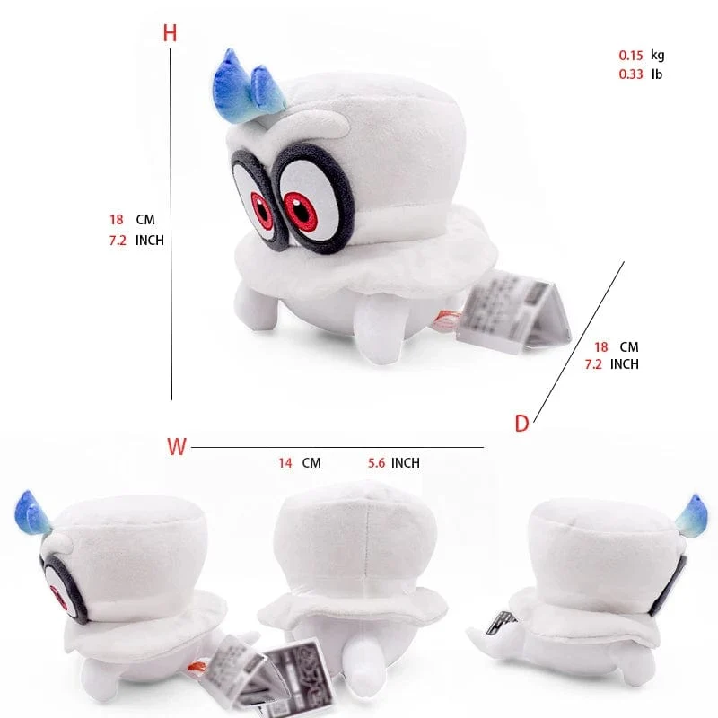 Mario Bros Plüschtiere Luigi Yoshi Prinzessin Peach Toadette Bowser JR Waluigi Wario Anime Gefüllte Cartoon-Peluche-Puppen
