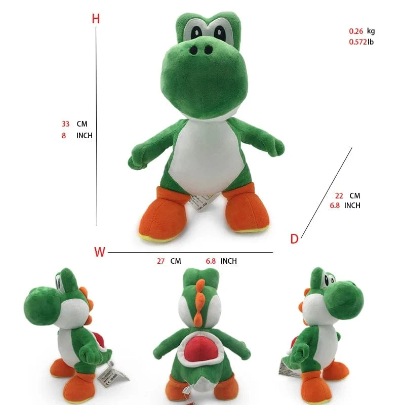 Mario Bros Plüschtiere Luigi Yoshi Prinzessin Peach Toadette Bowser JR Waluigi Wario Anime Gefüllte Cartoon-Peluche-Puppen