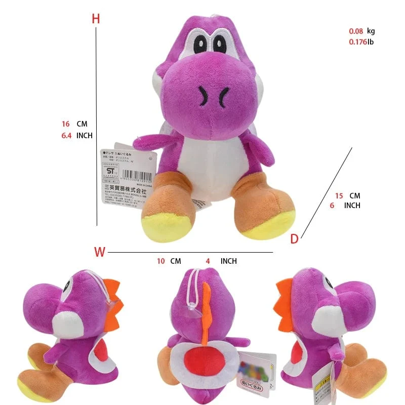 Mario Bros Plüschtiere Luigi Yoshi Prinzessin Peach Toadette Bowser JR Waluigi Wario Anime Gefüllte Cartoon-Peluche-Puppen