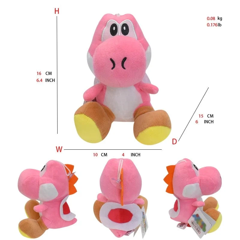 Mario Bros Plüschtiere Luigi Yoshi Prinzessin Peach Toadette Bowser JR Waluigi Wario Anime Gefüllte Cartoon-Peluche-Puppen