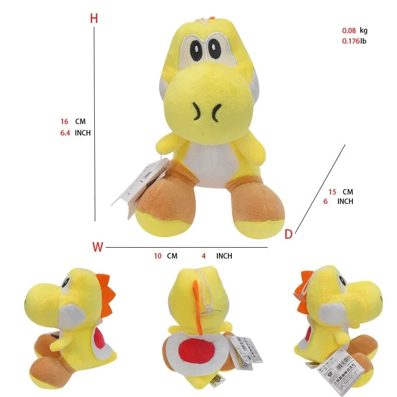Mario Bros Plüschtiere Luigi Yoshi Prinzessin Peach Toadette Bowser JR Waluigi Wario Anime Gefüllte Cartoon-Peluche-Puppen