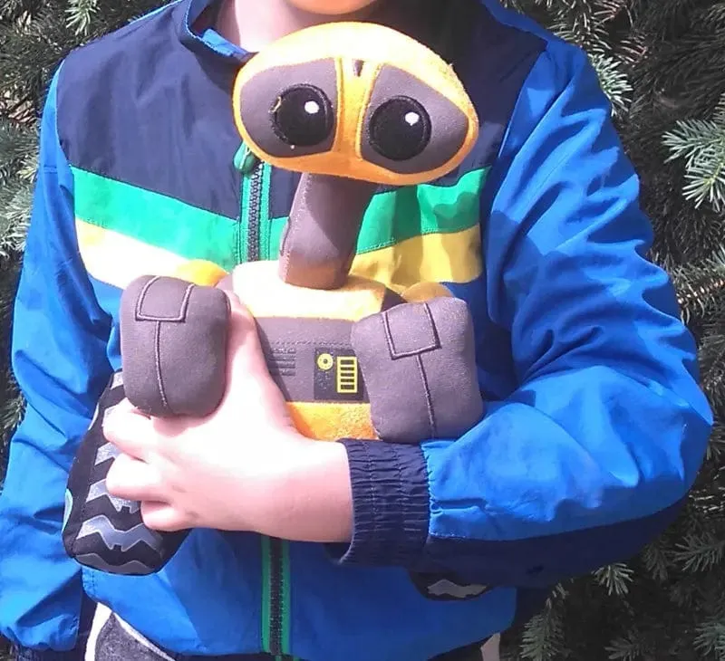Disney Cartoon 55 cm WALL-E Vivid Robot Plüschtier Wall E Minion Robot Modell, weiches Plüschpuppenspielzeug, Wohnkultur, Baby, Kindergeschenk