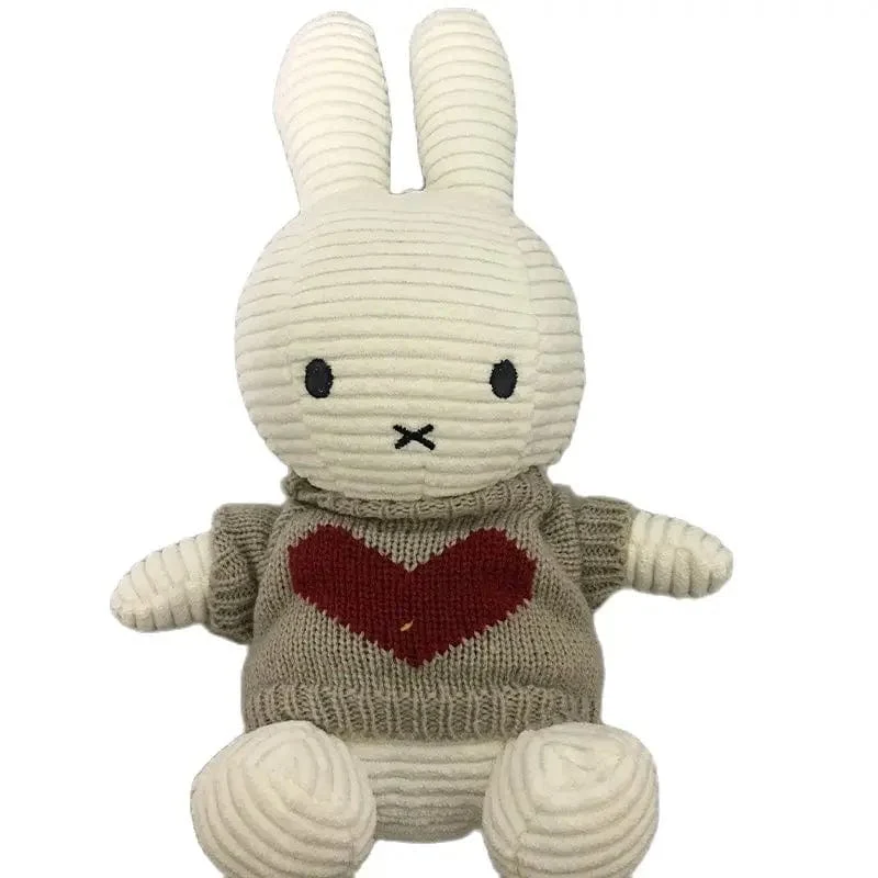 Niedliche Puppe Rag Baby Geschenk Kaninchen Puppe Spielzeug Kinder Schlafen Rückenkissen Niedliches Stoffhäschen Baby Begleitpuppe Begleiter Beschwichtigen Spielzeug