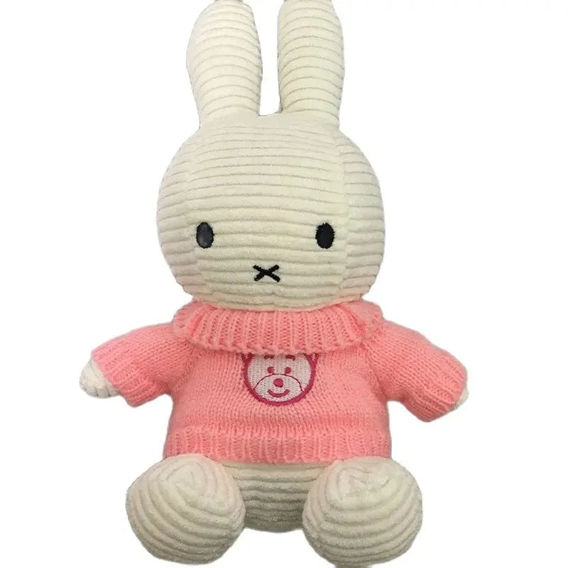 Niedliche Puppe Rag Baby Geschenk Kaninchen Puppe Spielzeug Kinder Schlafen Rückenkissen Niedliches Stoffhäschen Baby Begleitpuppe Begleiter Beschwichtigen Spielzeug